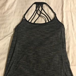 Lululemon strappy open back shelf tank size 6